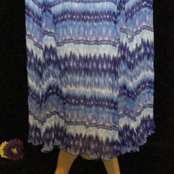 Ruby Rd. Blue Maxi Skirt - Picture 3 of 5